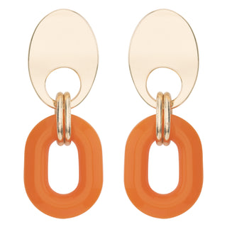Amber Orange Earring