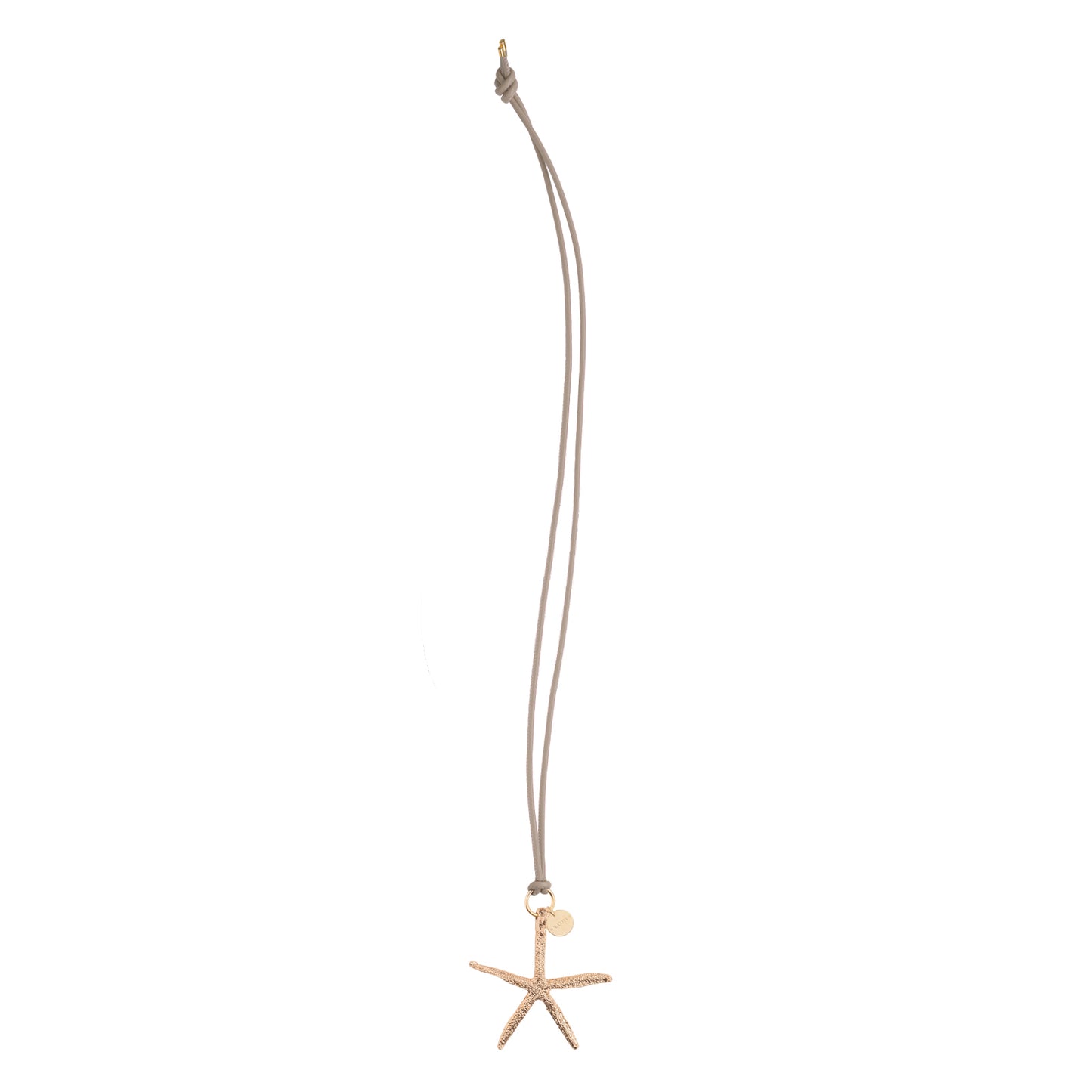 Seastar Necklace Brown Leather