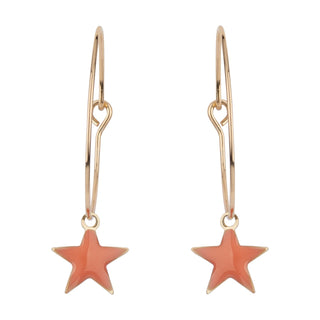 Star Orange Earring