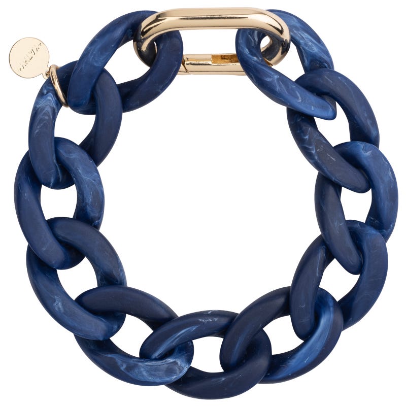 Kathy Blau Marmoriertes Armband