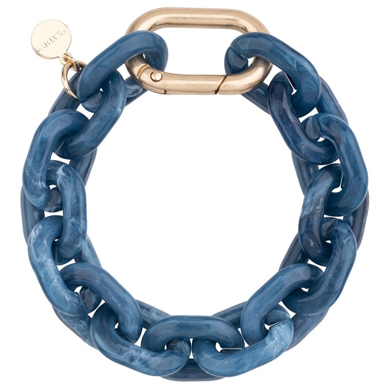 Alice Blau Marmoriertes Armband