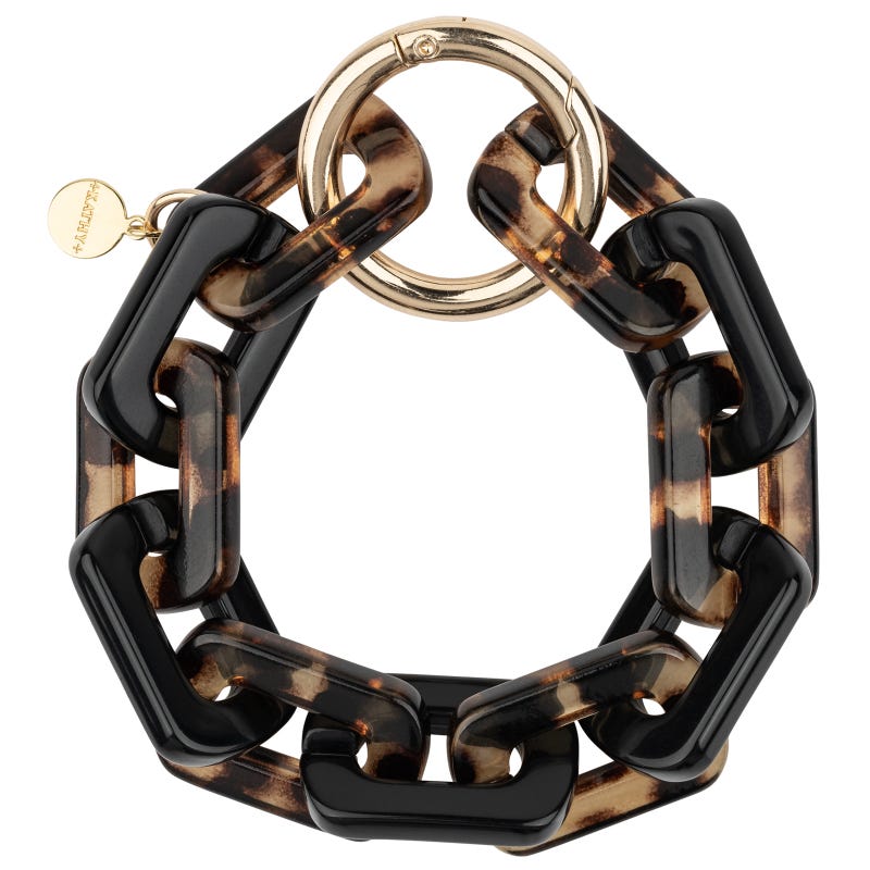 Daniele Animal Print Black Bracelet
