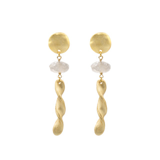 Mila Ohrringe Kristall Gold