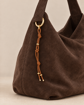 Cala Leder Schlüsselanhänger Cognac Gold