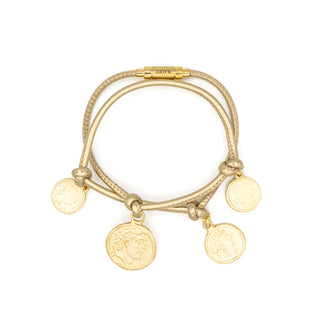 Summer Coin Leder Armband