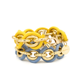 Sun Lederarmband Gelb