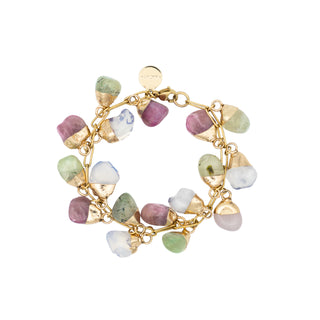Luciana Armband Edelsteine Gold
