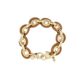 Sun Cognac Lederarmband