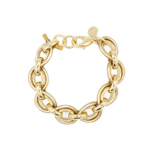Sun Armband Leder Gold