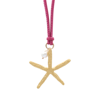 Starfish leather bead