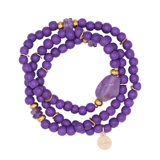 Elise Amethyst Perlenarmband