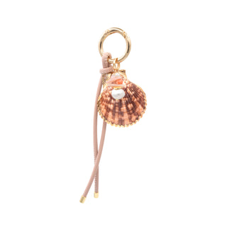 Callisto Leder Schlüsselanhänger Rosa Muschel