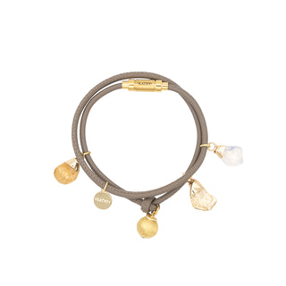 Aveline Lederarmband Taupe