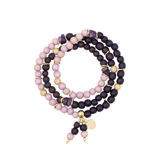 Elise Stone Perlenarmband Violette