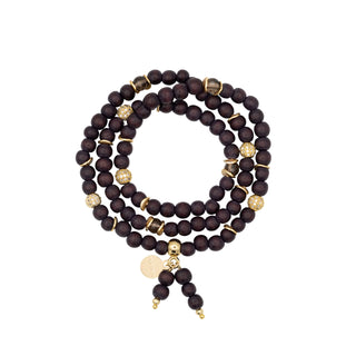 Elise Stone Perlenarmband Braun