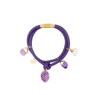 Viola Lederarmband Amethyst