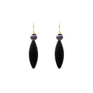 Noire Ohrringe Onyx Perle