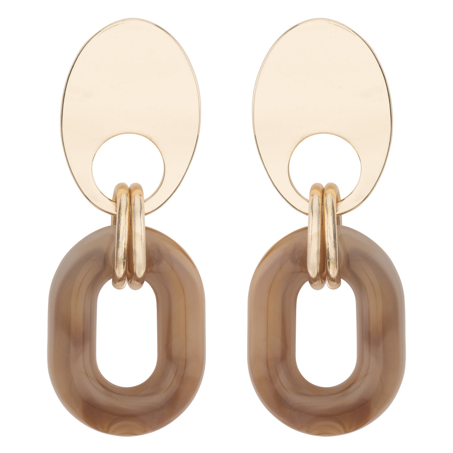 Amber Beige Earring