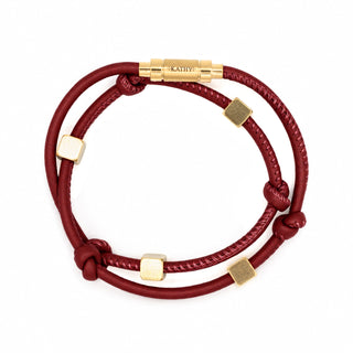 Roxanne Lederarmband Gold