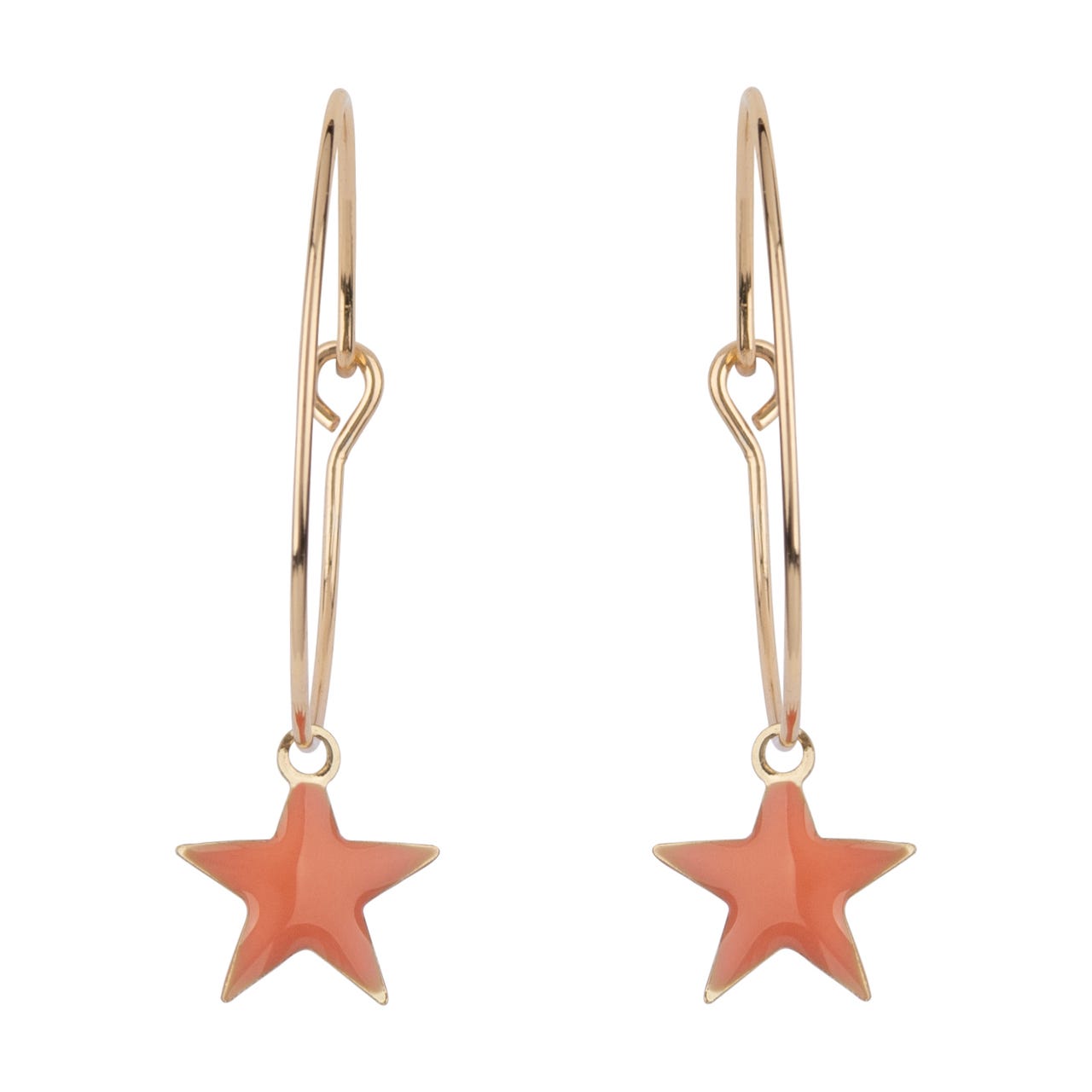 Star Orange Earring