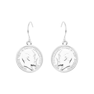 Coin Silver Earring