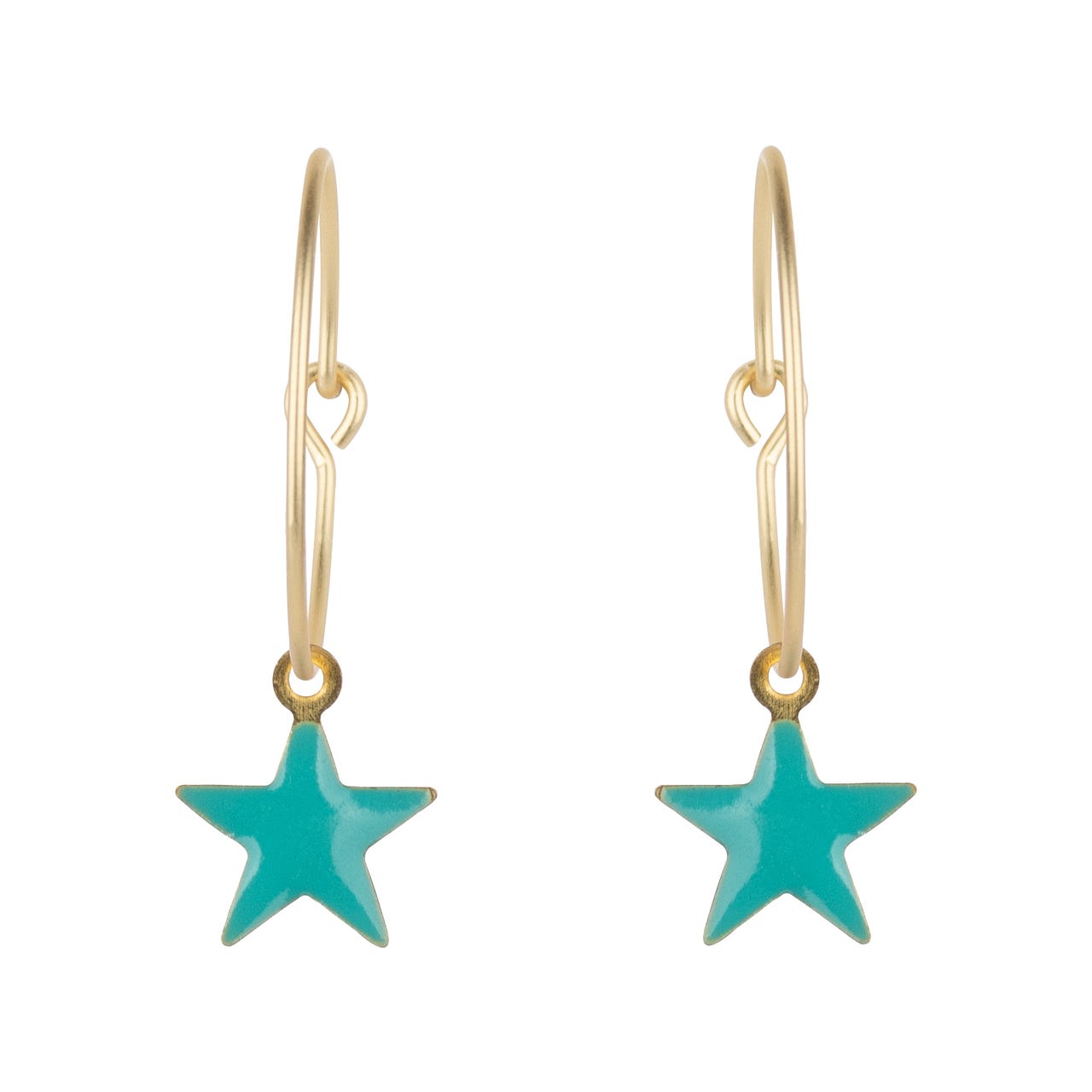 Star Earrings Blue