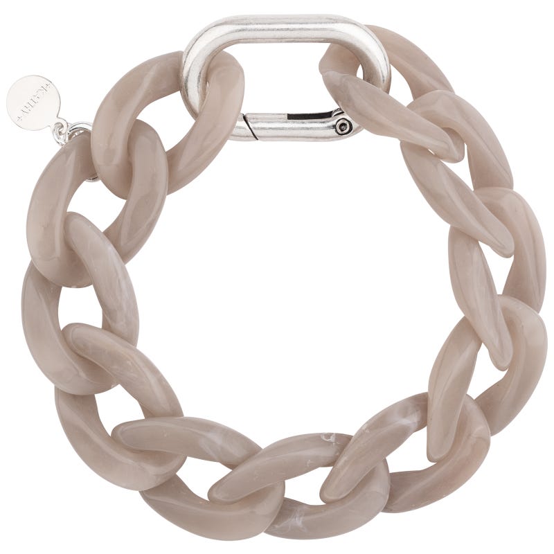 Classic Taupe Silver Bracelet