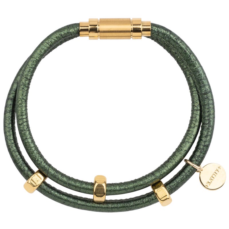 Fabiene Green Metallic Bracelet