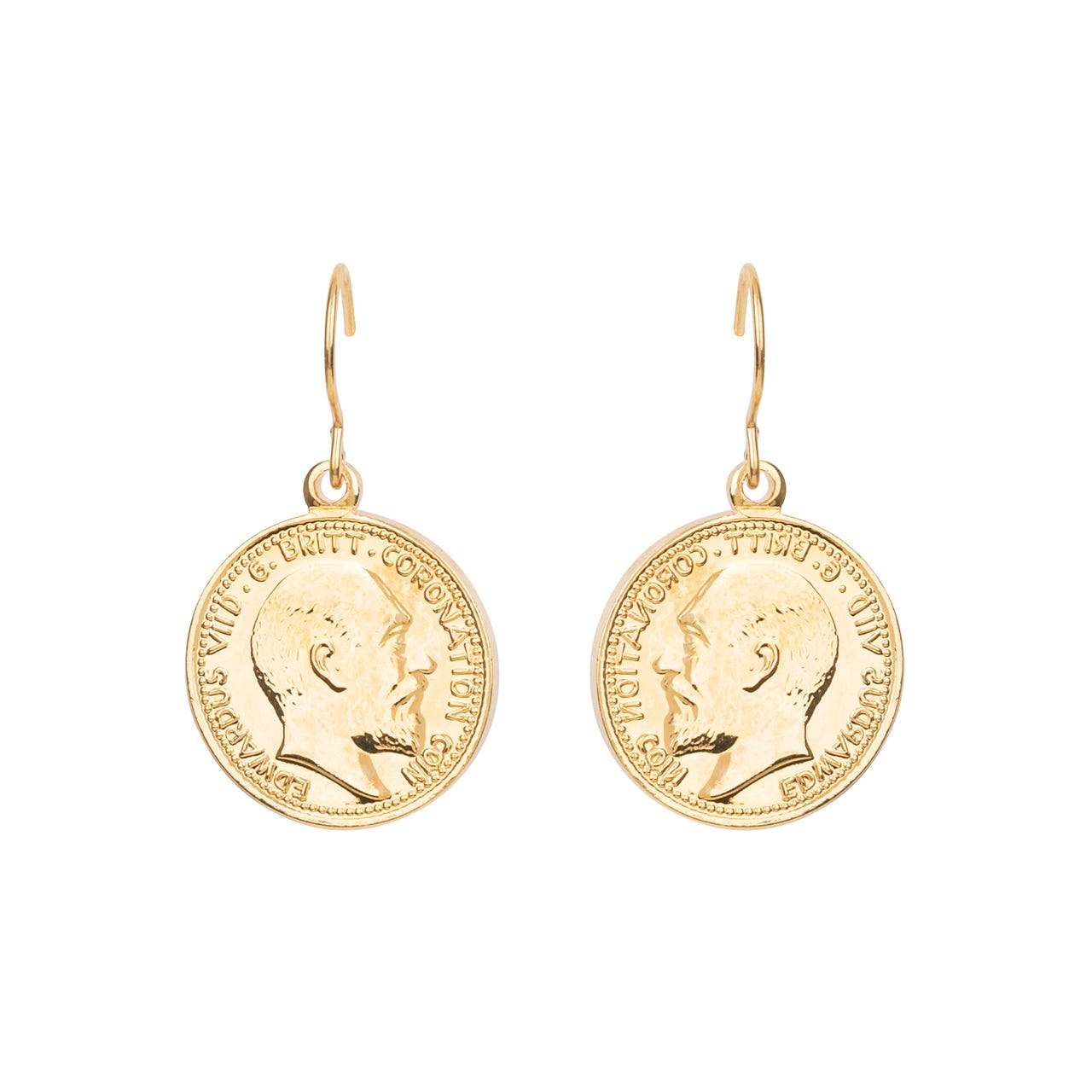 Coin Gold Earring